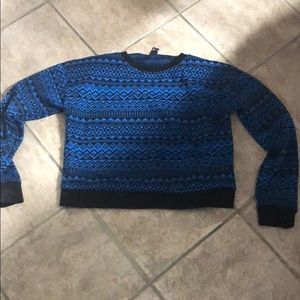 Forever 21 size large blue and black top